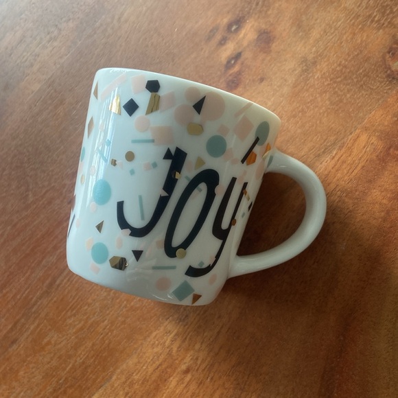 Starbucks espresso cup mini mug 3 oz white gold confetti joy celebration rare - Picture 3 of 10